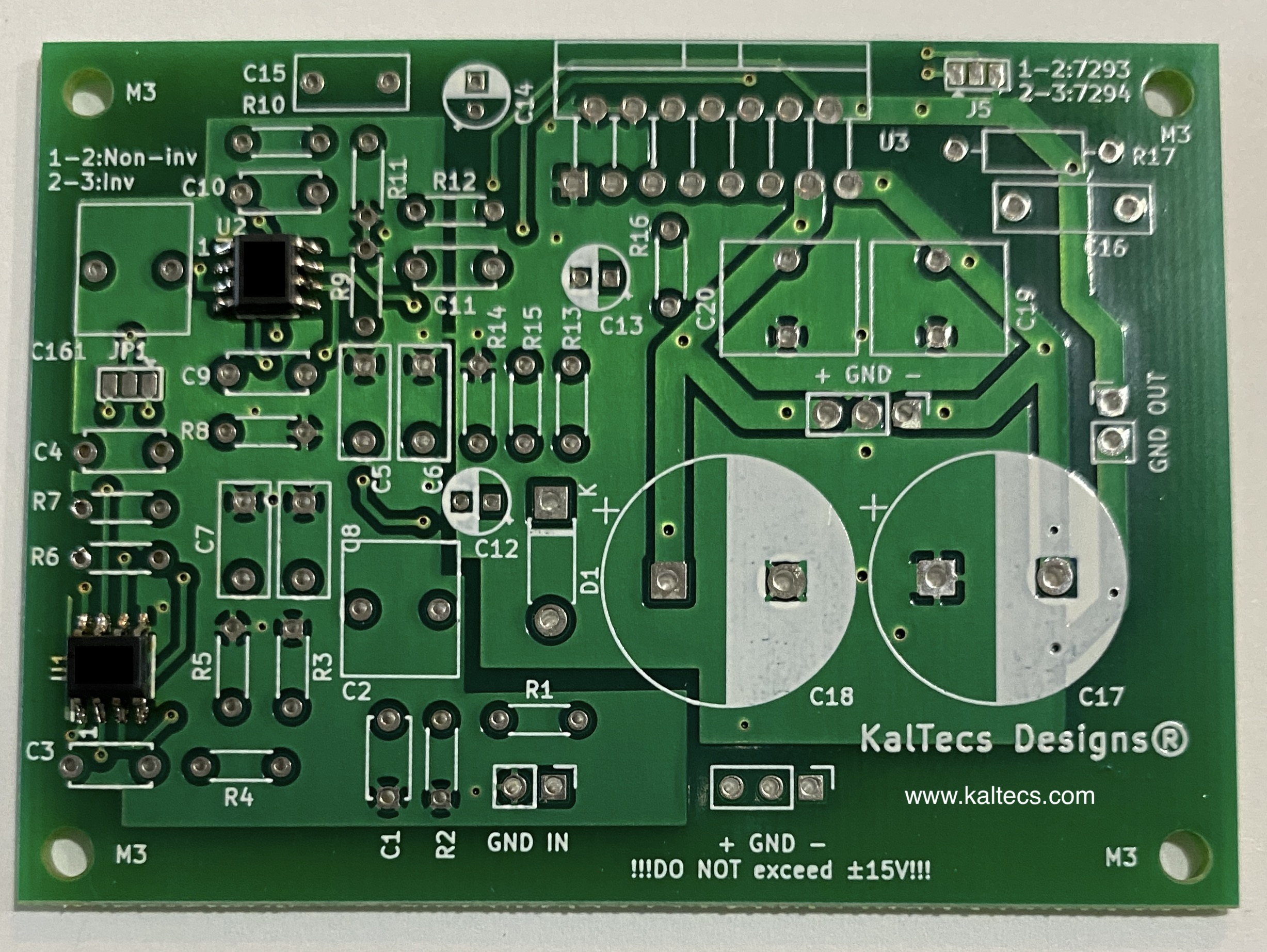 60W Ultra Low Distortion Amplifier Kit TDA7293 7294 PCB